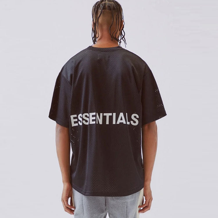 Fear of God Essentials Mesh Tee Black Breathable Short Sleeve Unisex FOGCLWY-BL-01