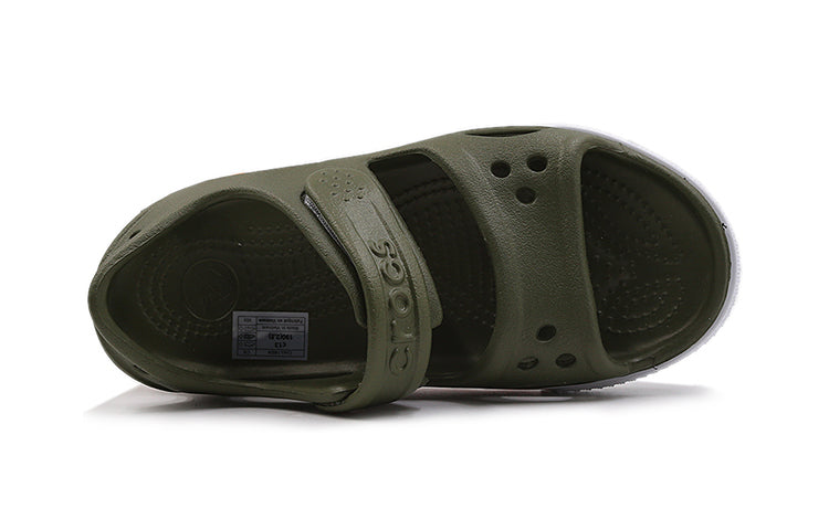 (PS) Crocs Flat Casual Army Green Sandals 14854-309