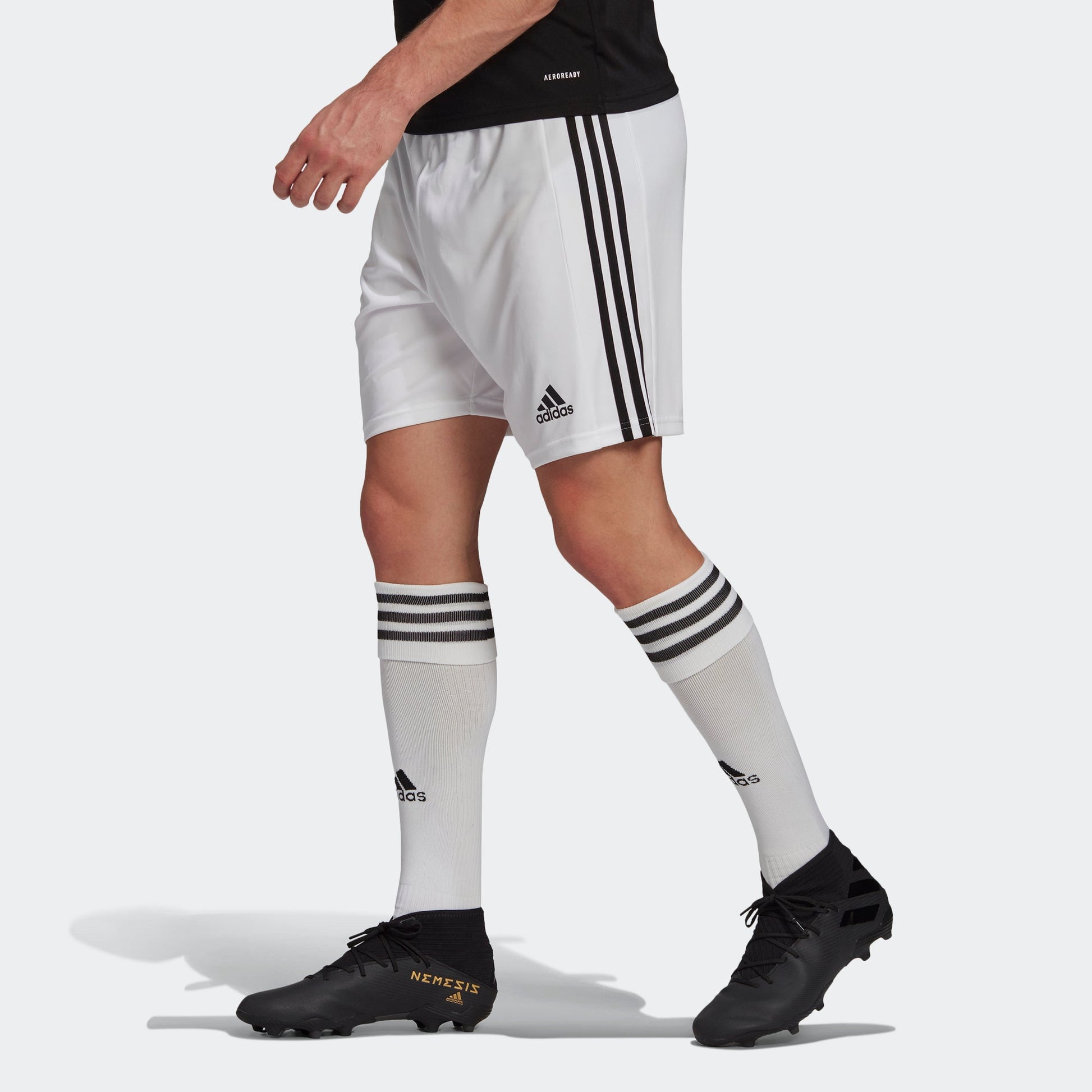 adidas Squad 21 Sho Stripe Soccer/Football Sports Shorts White GN5773