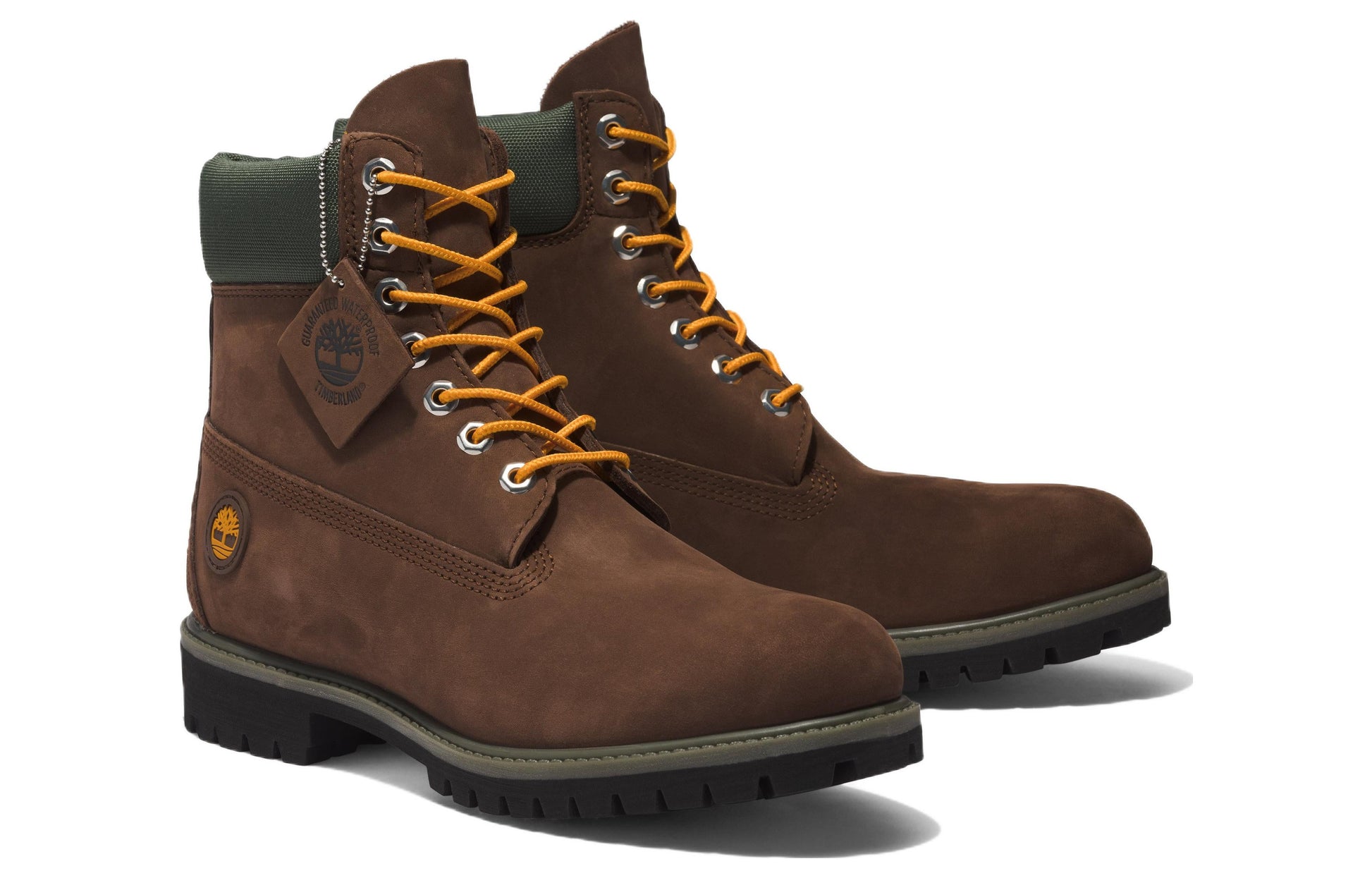 Timberland Premium 6 Inch Waterproof Boots 'Brown Orange' A2CX8931