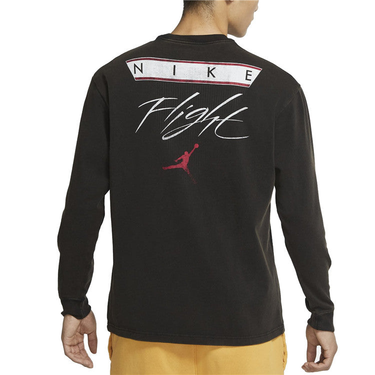 Air Jordan MENS Logo Print Crew-neck Sports Black DD0966-010