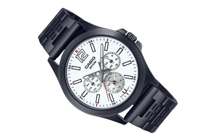 CASIO Analog 'Black' MTP-E350B-7BV