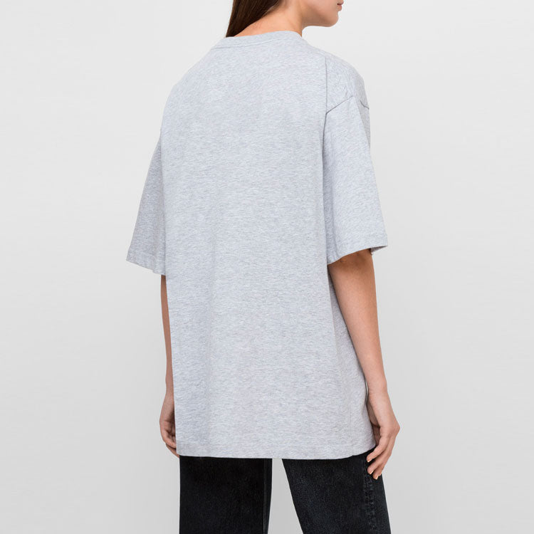 Balenciaga SS21 Printing Round-neck Tee Grey 620941TIV501167