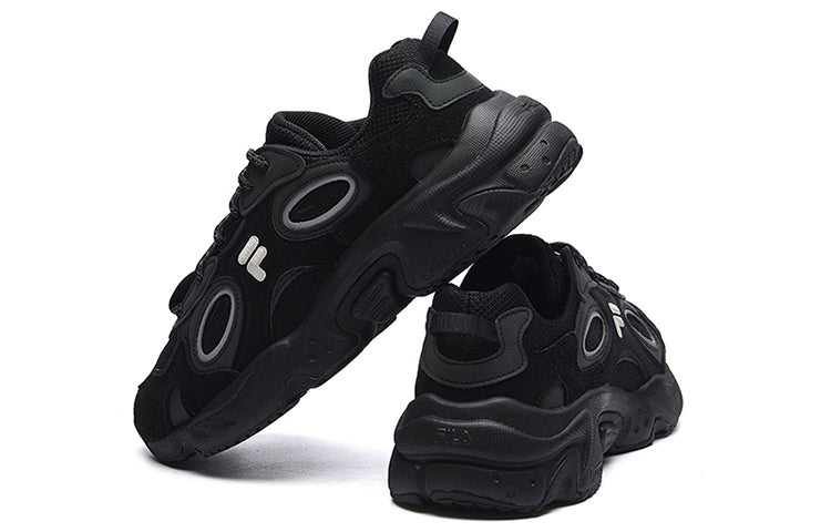 (WMNS) FILA FUSION Raccoon Sneakers 'Black' T12M217314FBK