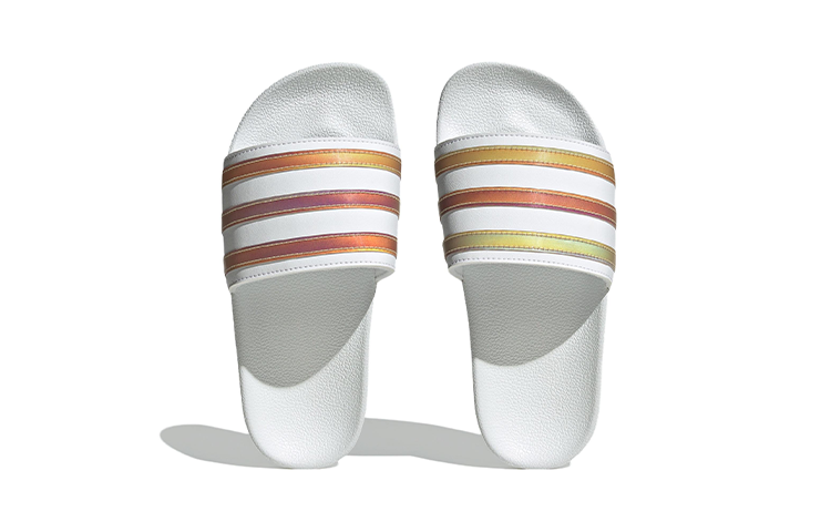 (GS) adidas Originals Adilette Slides 'Cloud White Multicolor' HQ8547