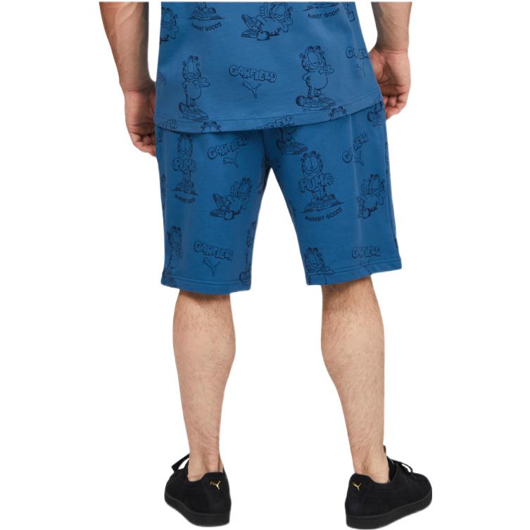 PUMA x Garfield Printed Shorts 'Vallarta Blue' 534437-48