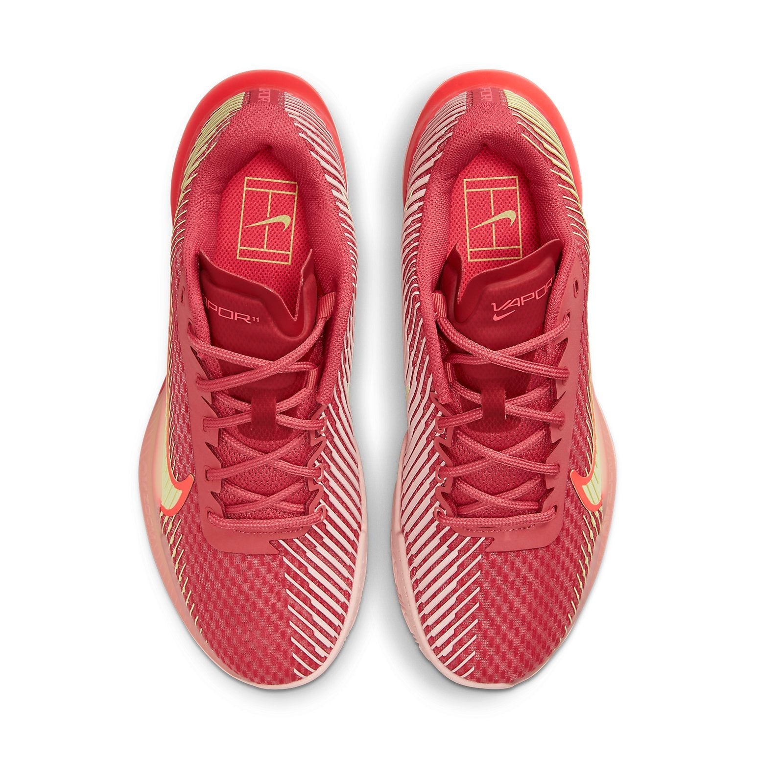 (WMNS) Nike Court Air Zoom Vapor 11 'Red Yellow' DV2015-600