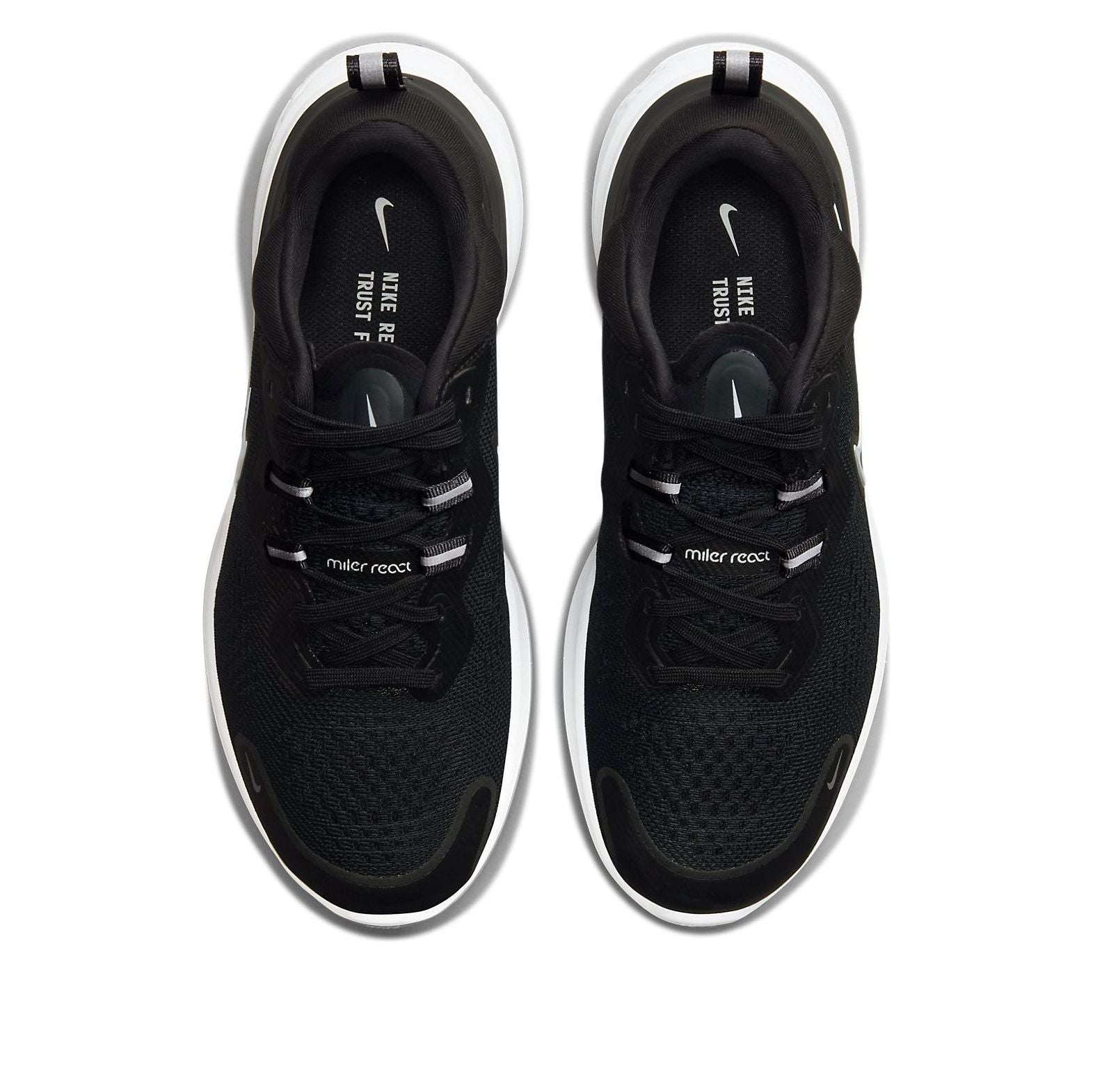 (WMNS) Nike React Miler 2 'Black White' CW7136-001