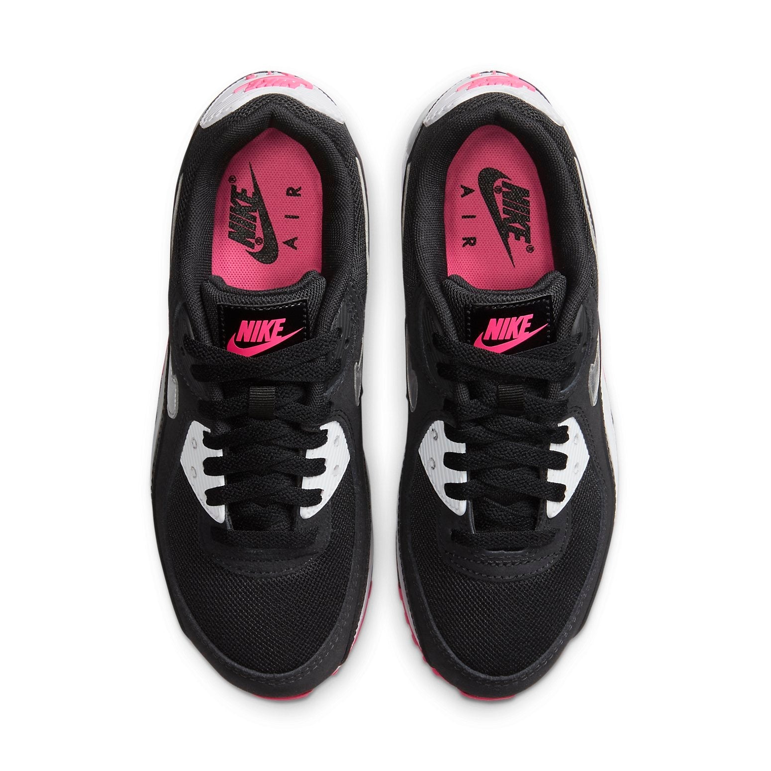 (WMNS) Nike Air Max 90 'Black Metallic Silver' DA4281-001