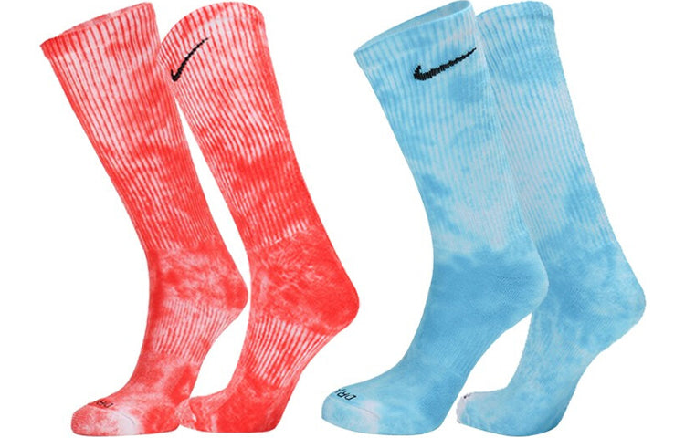 Nike Unisex Everyday Plus Medium Stockings 2 Packs Blue/Red DM3407-902