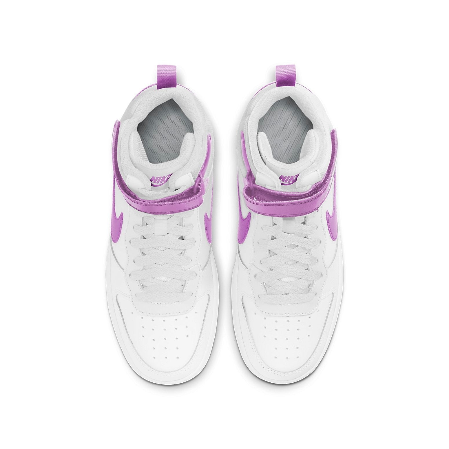 (GS) Nike Court Borough Mid 2 'White Purple' CD7782-103