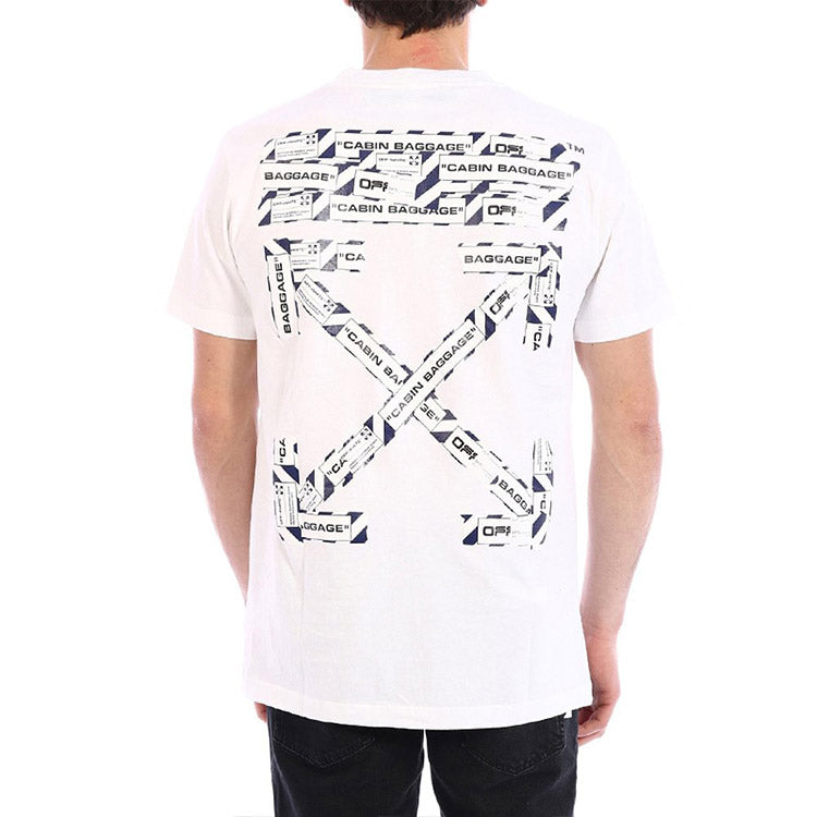 Off-White SS21 Logo Alphabet Printing Round Neck Short Sleeve Ordinary Version White OMAA027S201850030188