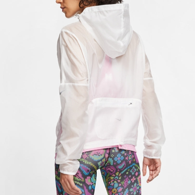 (WMNS) Nike Gym Running Hooded Jacket White BV4941-100