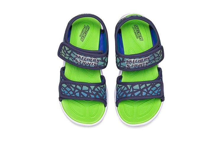 (GS) Skechers Hypno-Splash 'Green Blue Black' 402003L-NVLM