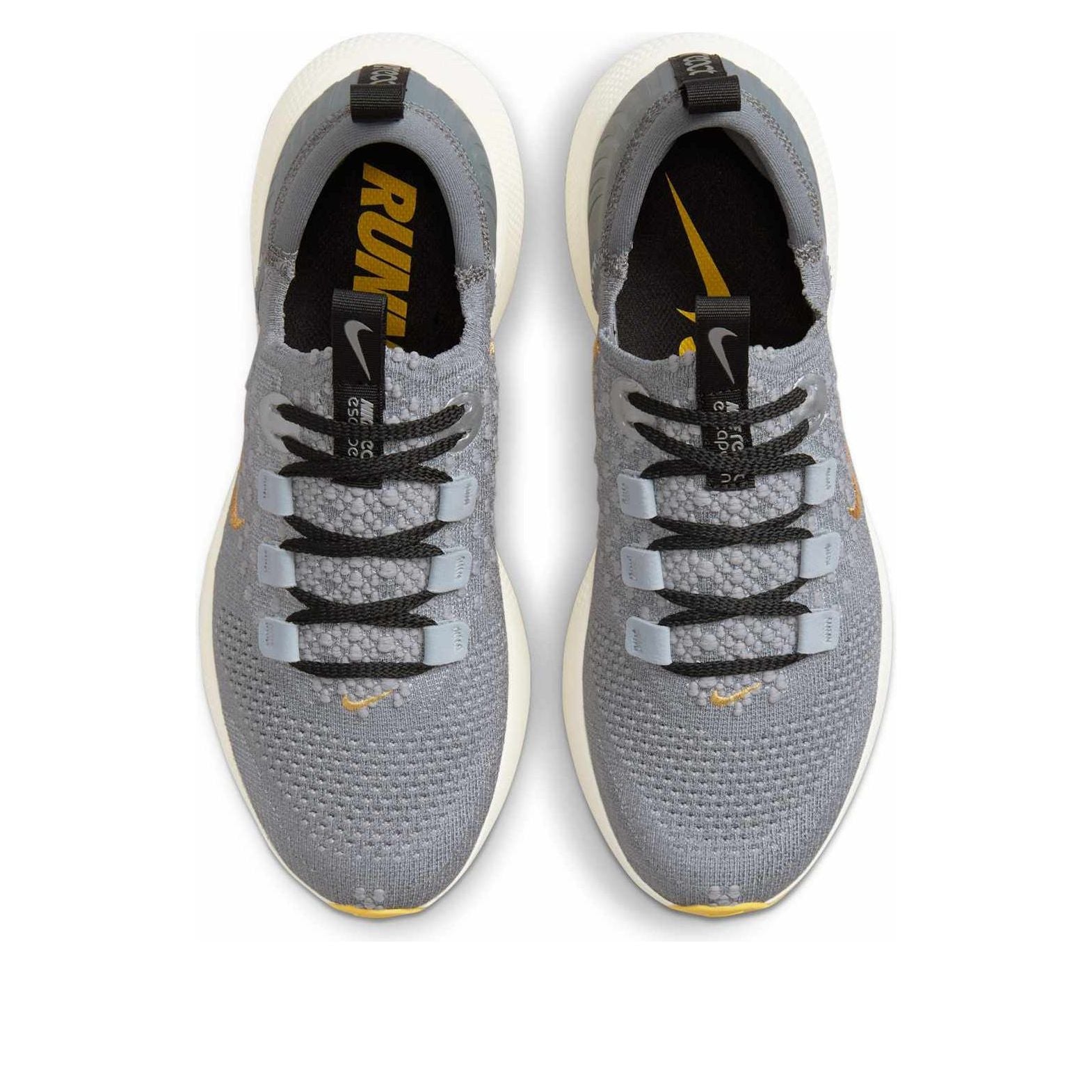 (WMNS) Nike React Escape Run Flyknit 'Cool Grey Metallic Gold Coin' DC4269-003