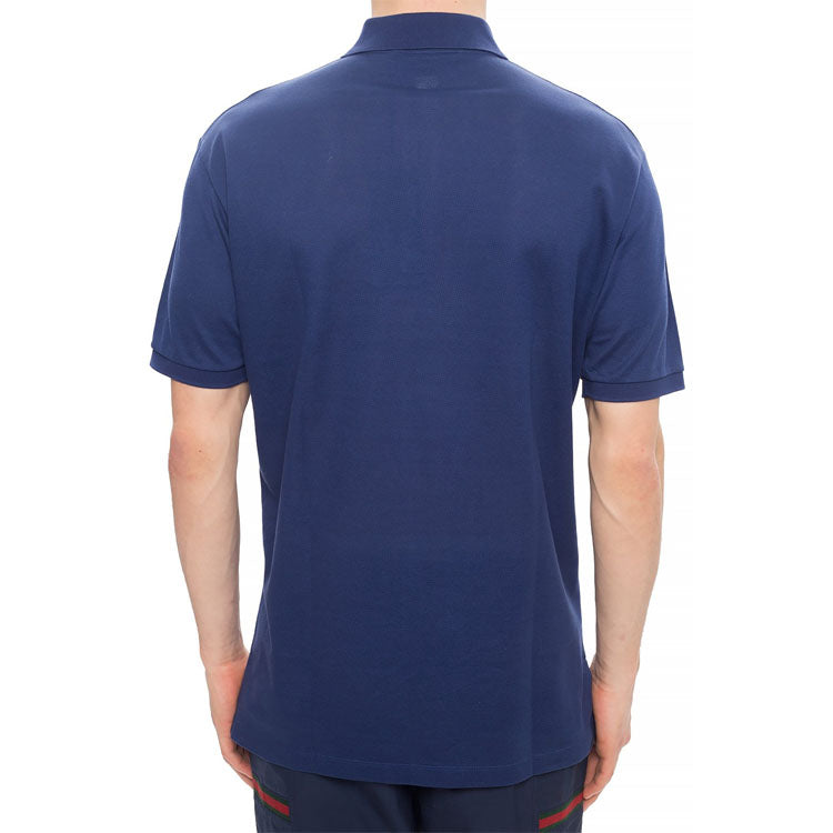 Gucci Logo-embroidered polo shirt 'Navy' 598957-XJB0V-4684
