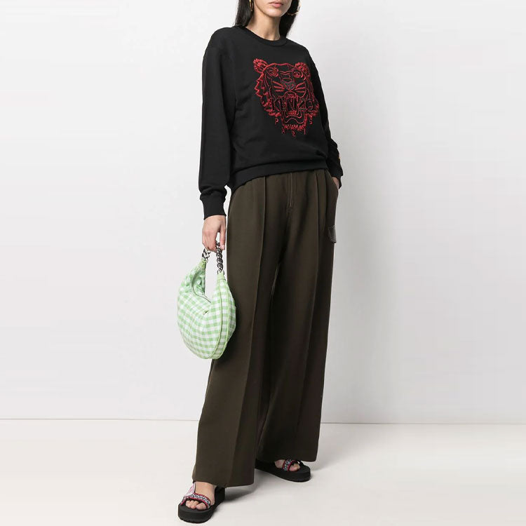 (WMNS) KENZO SS21 Capsule Series Round-neck Swea Black FB52SW8244MN-99