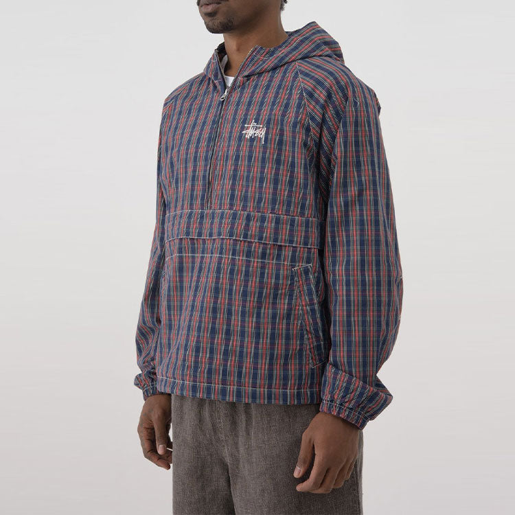 Stussy Brushed Cotton Anorak Plaid 'Muticolor' 115559