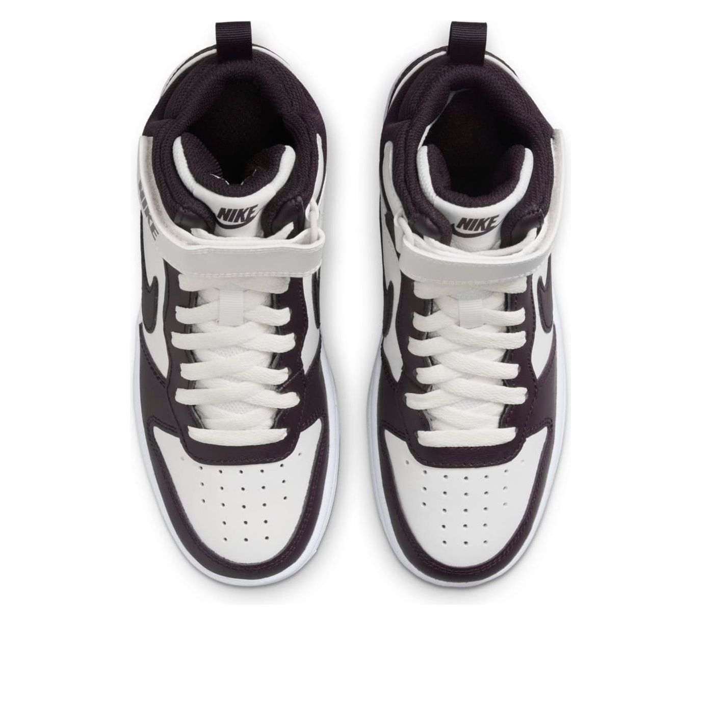 (GS) Nike Court Borough Mid 2 'White Burgundy' CD7782-126
