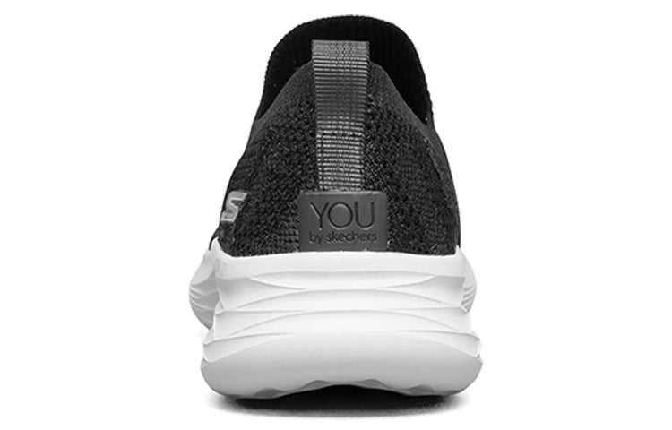 (WMNS) Skechers You Wave Slip-on Shoes Black 132005-BKW