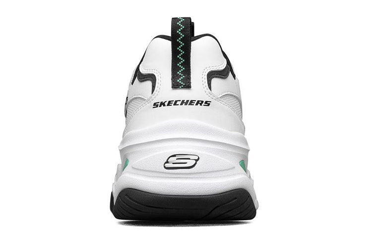 Skechers D'Lites 4.0 low running Shoes Black/White/Green 894006-WBK