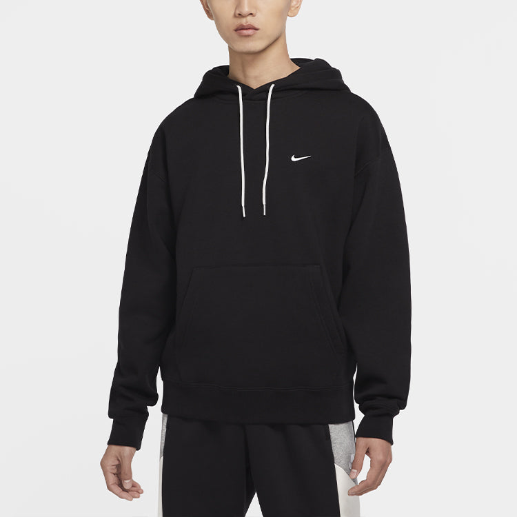 Men's Nike Logo Embroidered Solid Color Fleece Lined Black DA0316-010