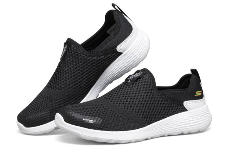 (WMNS) Skechers Go Walk Cool Running Shoes Black 667082-BKW