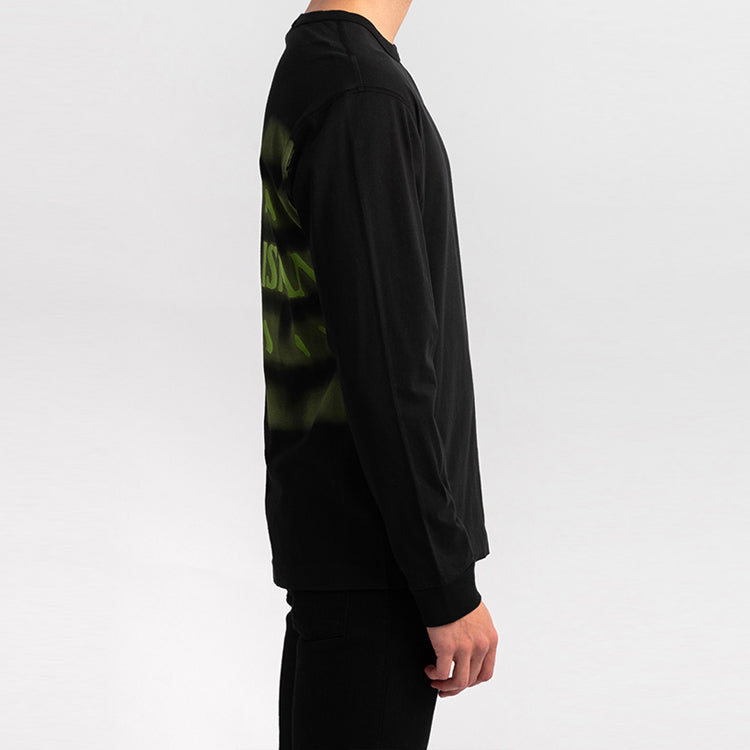 STONE ISLAND Back Printing Long Sleeves Unisex Black 711523484-V0029