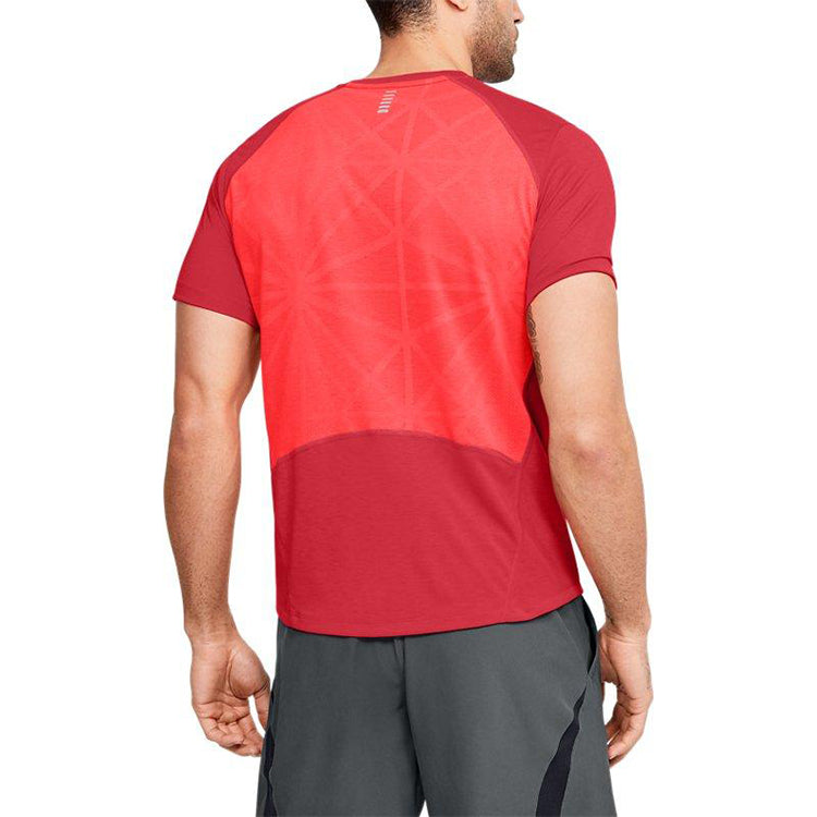 Men's Under Armour Swyft Running Sports Short Sleeve Red 1347412-608