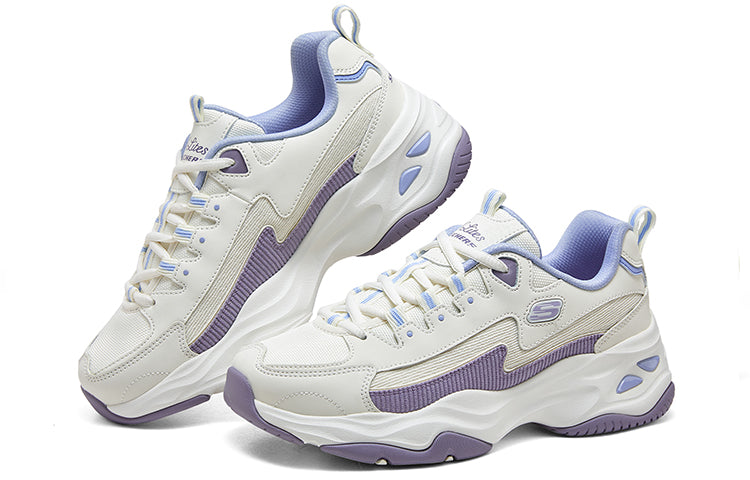 (WMNS) Skechers DLITES 1.0 'Beige Purple Blue' 896282-NTPR