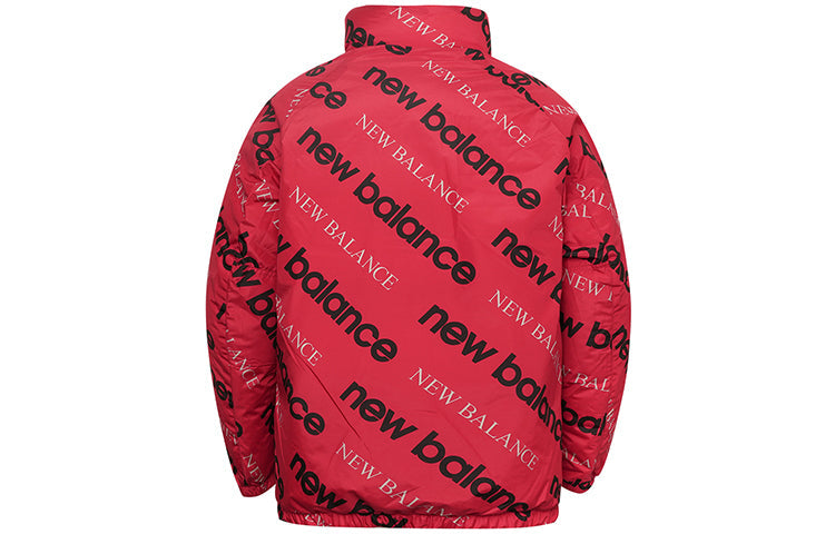New Balance Reversible Puffer Coat Asia Sizing 'Black Red' NP943013-RD