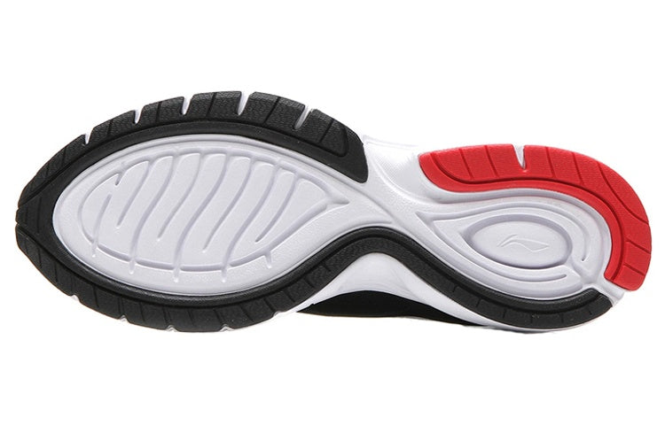Li-Ning One Piece Lightweight Running Shoes 'Black White' ARBS009-2