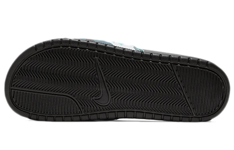 Nike BENASSI JDI PRINT Slide 'Black Blue Camo' 631261-027