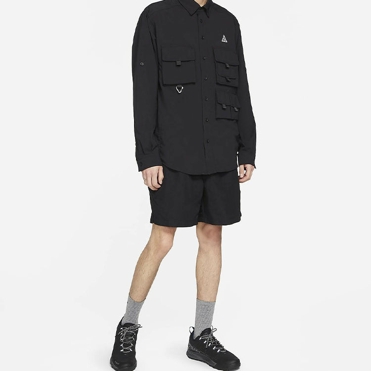 Nike ACG Casual Sports Woven Breathable Cargo Shorts Black CZ6705-013