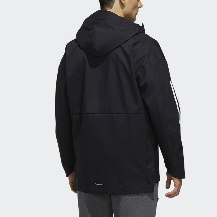 adidas Rain Jkt Windproof Sports Hooded Jacket Black ED1905