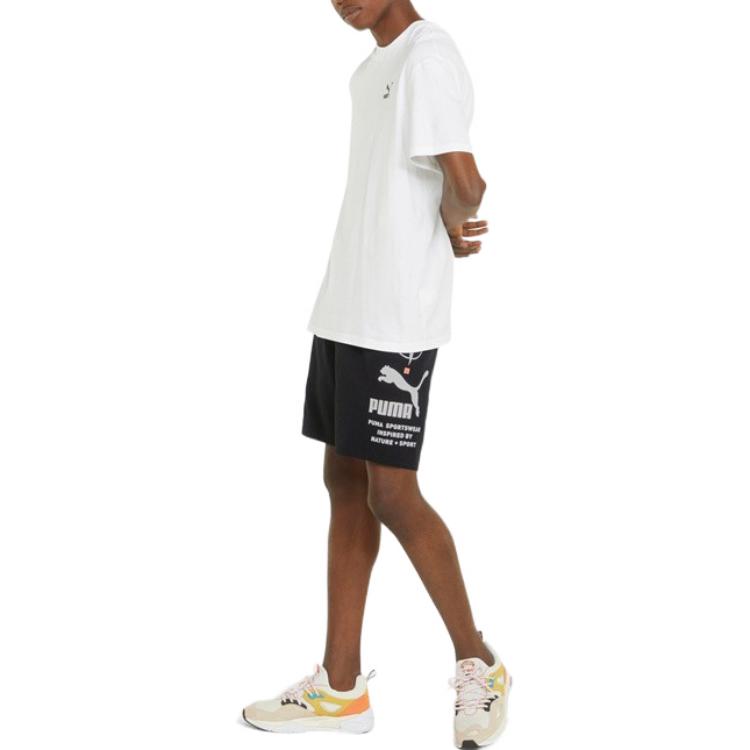 PUMA Nature Camp Graphic Shorts 'Black' 536943-01