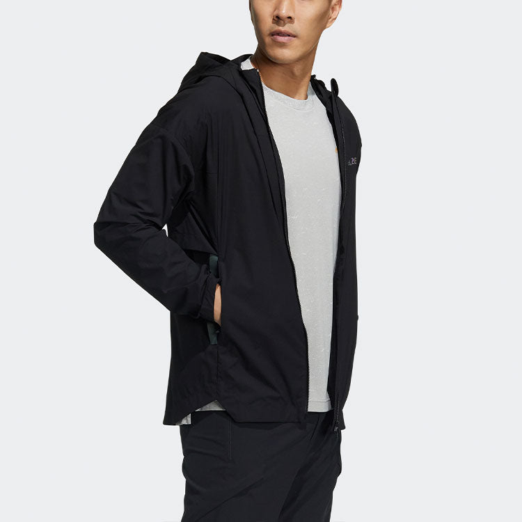 adidas Myshelter Windb Outdoor Sports Hooded Jacket Black GN7620