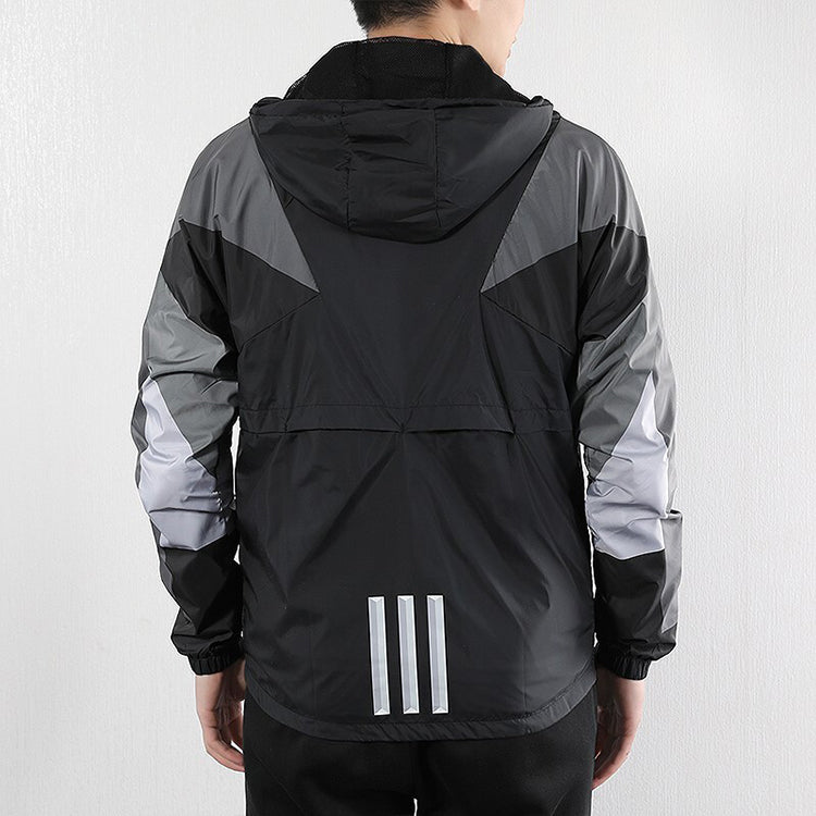 Men's adidas neo Windproof Black Jacket DW8110