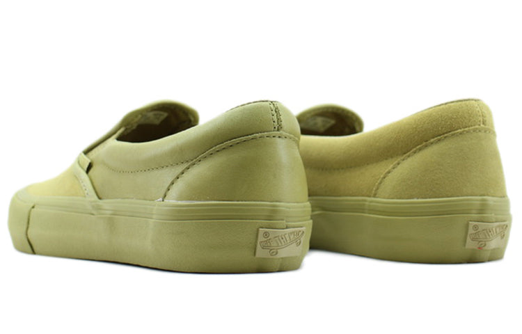 Vans Engineered Garments x Classic Slip-On Leather 'Khaki' VN0A3QXYO18