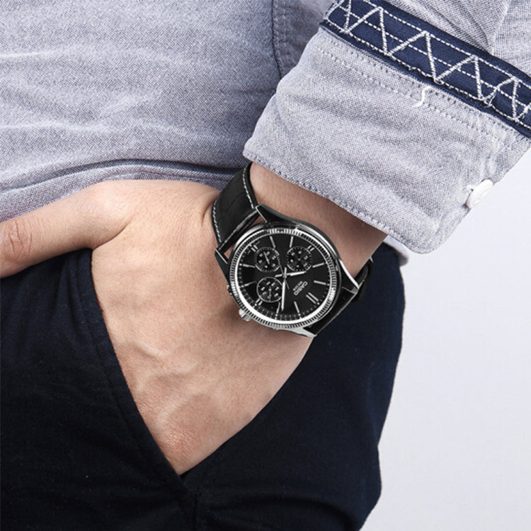 CASIO Waterproof Quartz Mens Black Analog MTP-1375L-1AV