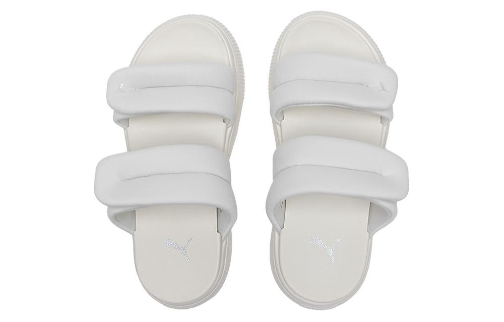 (WMNS) PUMA Mayu Puffy Slides 'Warm White' 399450-01