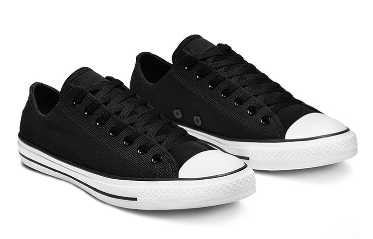 Converse Heavy Gauge Twill Chuck Taylor All Star Low Top 'Black White' 166240C