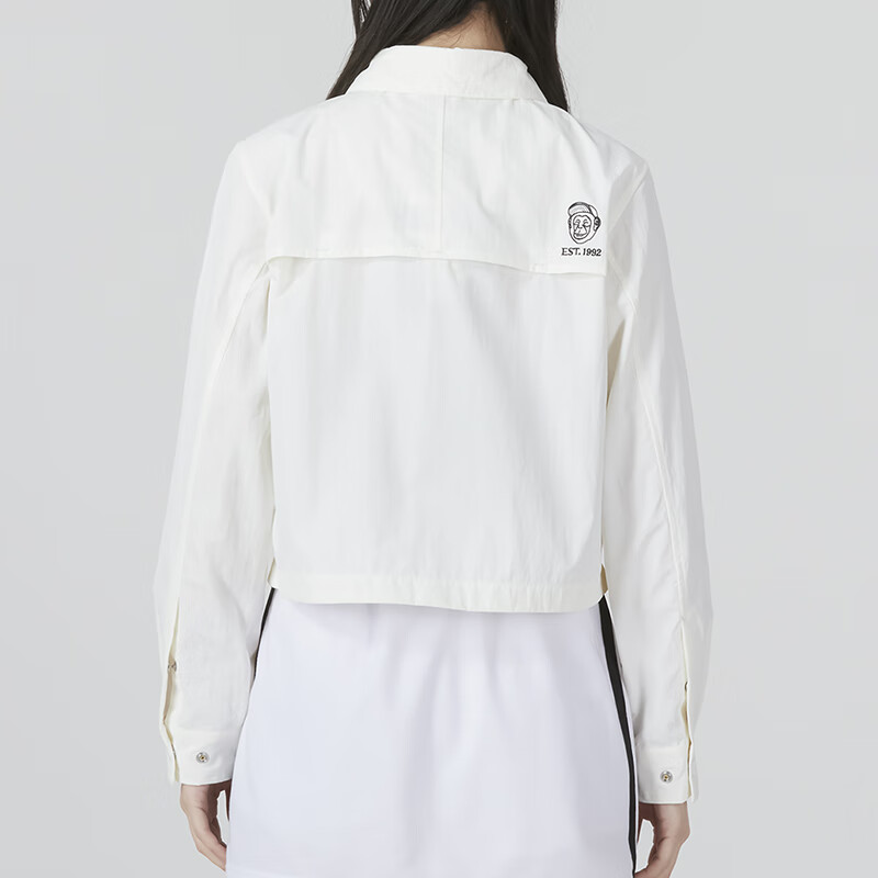 (WMNS) Skechers Logo Printed Shirt 'White Pink' L223W036