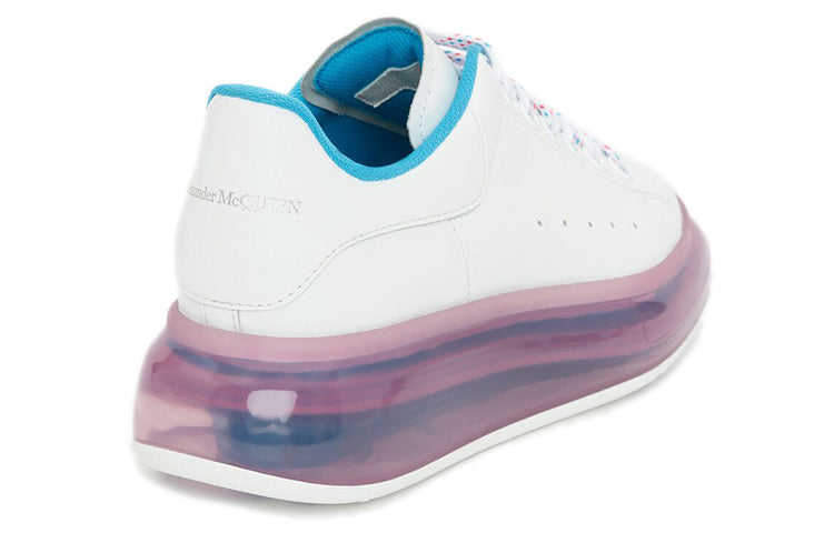 (WMNS) Alexander McQueen Oversized Sneaker 'Transparent Sole - White Purple' 666893WHYBY9468
