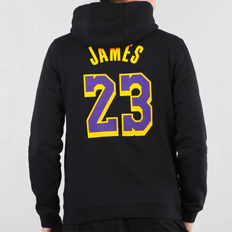 Nike lakers LeBron James Basketball Sports Fleece Lined Pullover Black AV0401-010