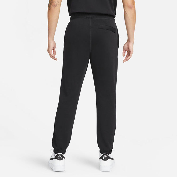 Men's Nike Logo Embroidered Training Bundle Feet Sports Pants/Trousers/Joggers Autumn Black DM5472-010