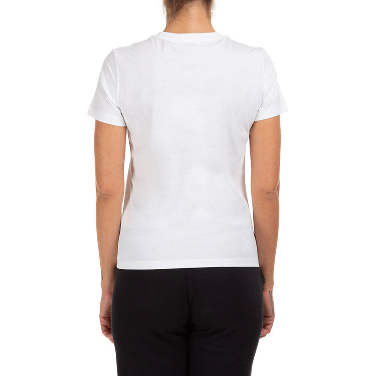 KENZO FW20 Logo Pattern Round Neck Short Sleeve White T-Shirt FA62TS8404SJ-01
