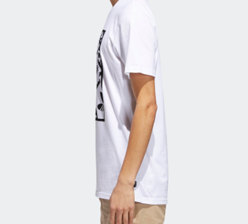 adidas originals StampTee Logo Printing Short Sleeve White CW2360