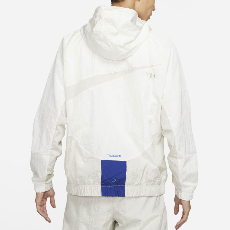 Nike Sportswear Swoosh Large Logo hooded Woven Jacket White DD5968-133