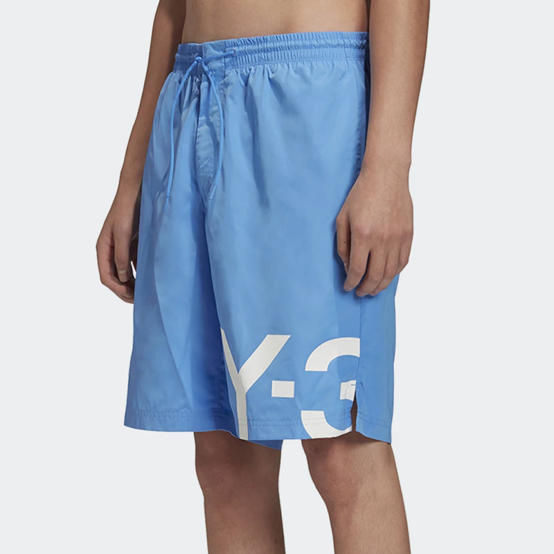 adidas Y-3 Large Logo Swim Shorts 'Blue' FS4483